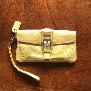 Coach Leather Wristlet